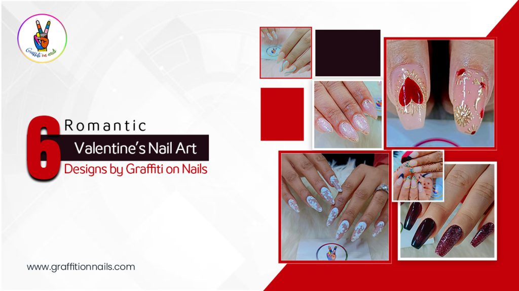 6 Romantic Valentine’s Nail Art Designs by Graffiti on Nails